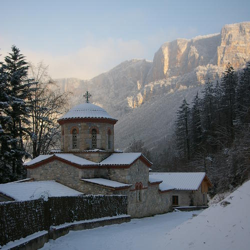 Le Monastère sous la neige